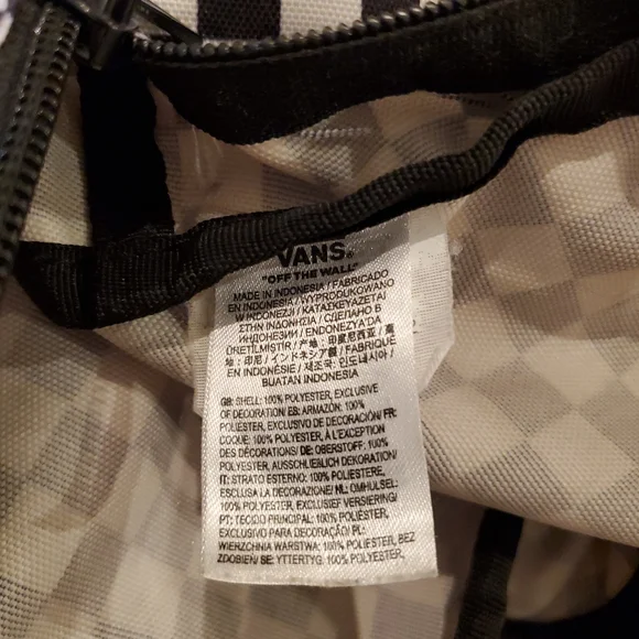 Vans Off The Wall Got This Black White Checkered Mini Backpack - Picture 6 of 7